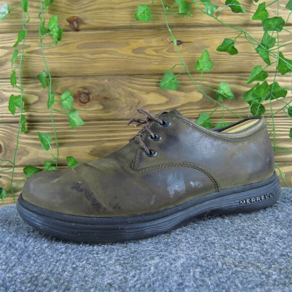Merrell Men's Topo Territory Derby Oxfords Brown Size 9 Medium Used 2025 - Picture 1 of 6
